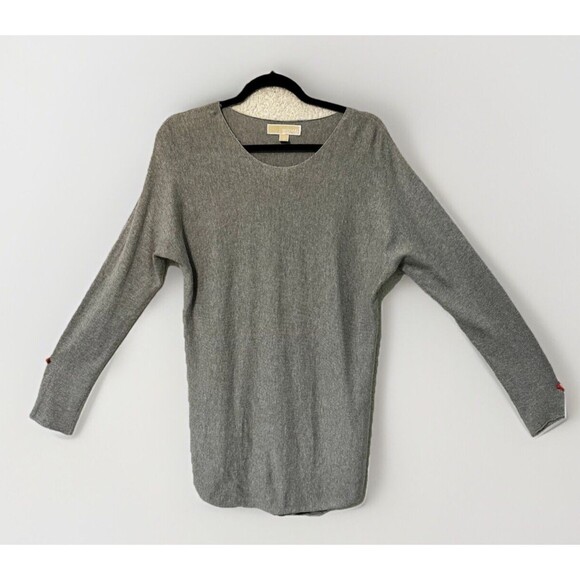 Women's Michael Kors Sweater Long TOP Medium‎ Grey Long Sleeve - Picture 1 of 13